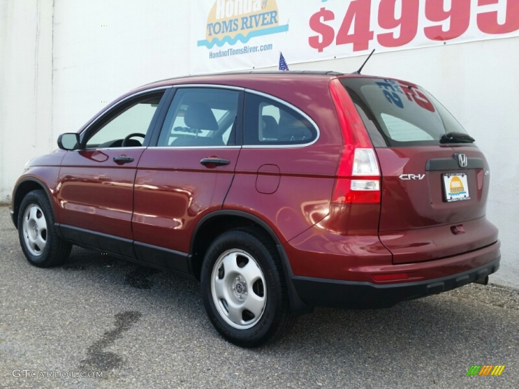 2010 CR-V LX AWD - Tango Red Pearl / Gray photo #6