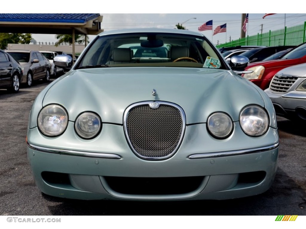 2008 S-Type 3.0 - Seafrost Metallic / Ivory photo #2
