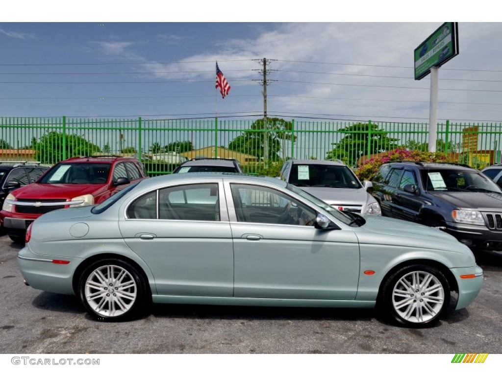 2008 S-Type 3.0 - Seafrost Metallic / Ivory photo #7