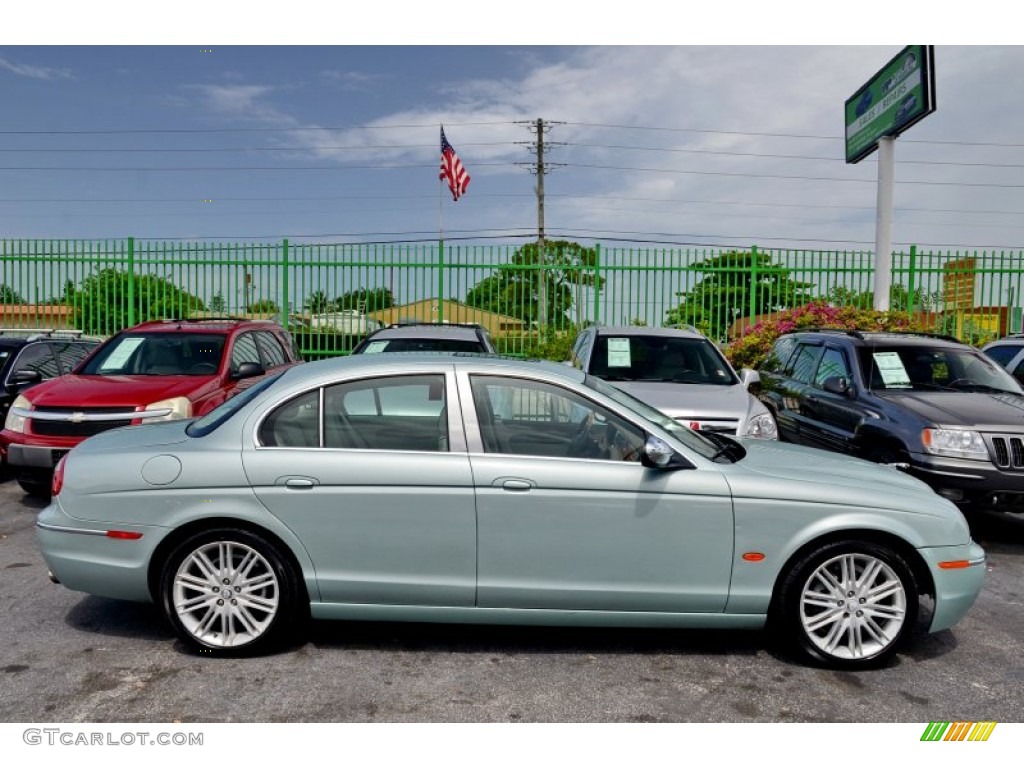 Seafrost Metallic 2008 Jaguar S-Type 3.0 Exterior Photo #105357016