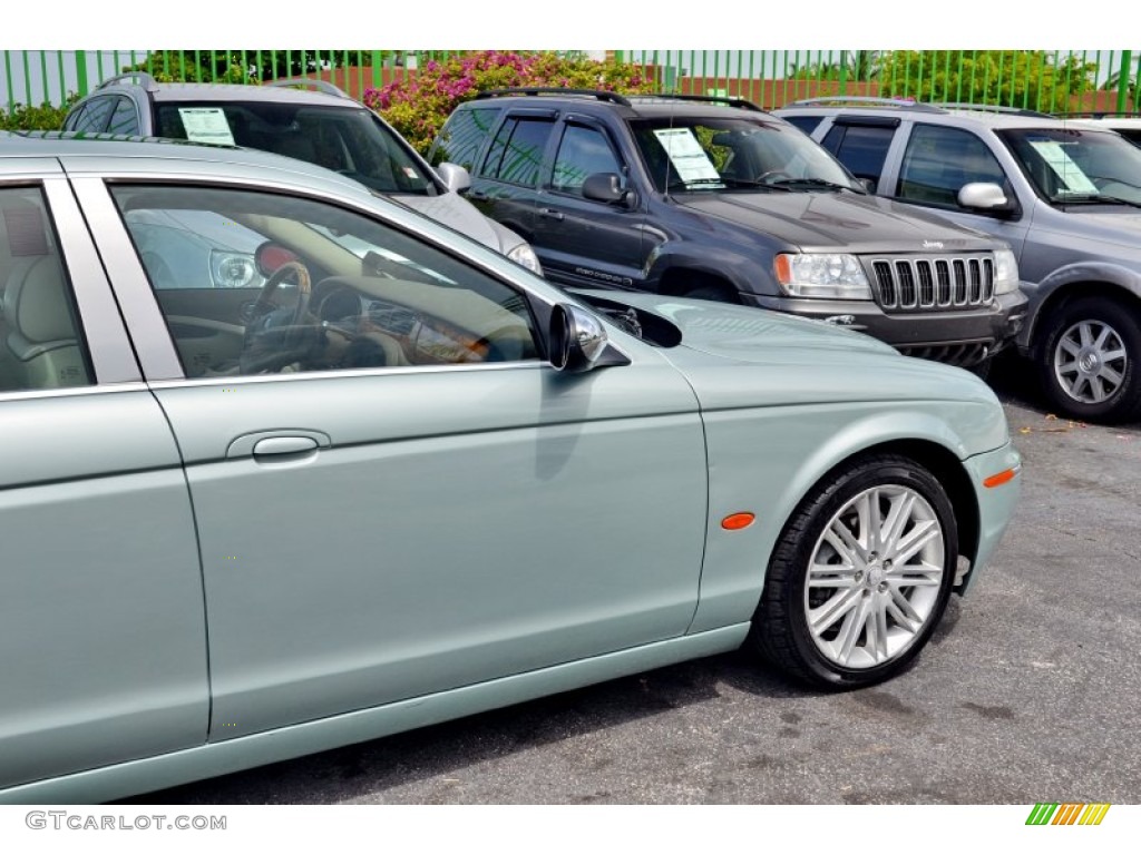 2008 S-Type 3.0 - Seafrost Metallic / Ivory photo #8