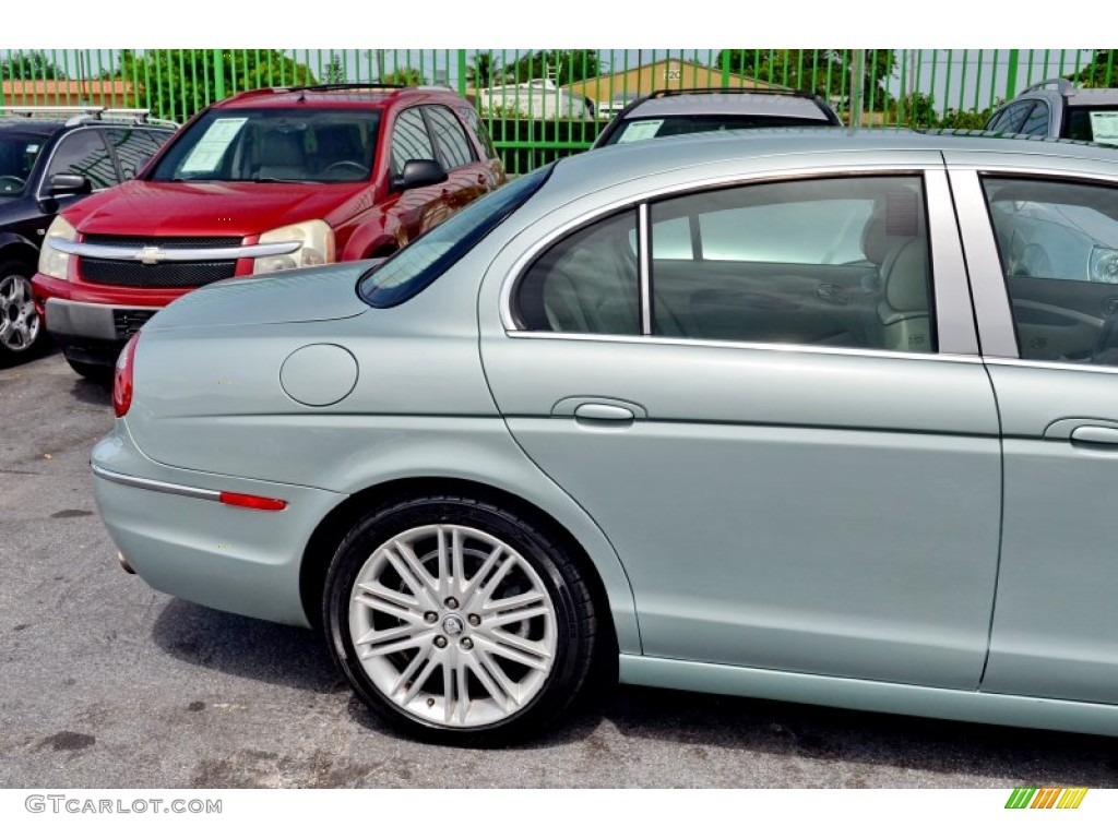 2008 S-Type 3.0 - Seafrost Metallic / Ivory photo #9