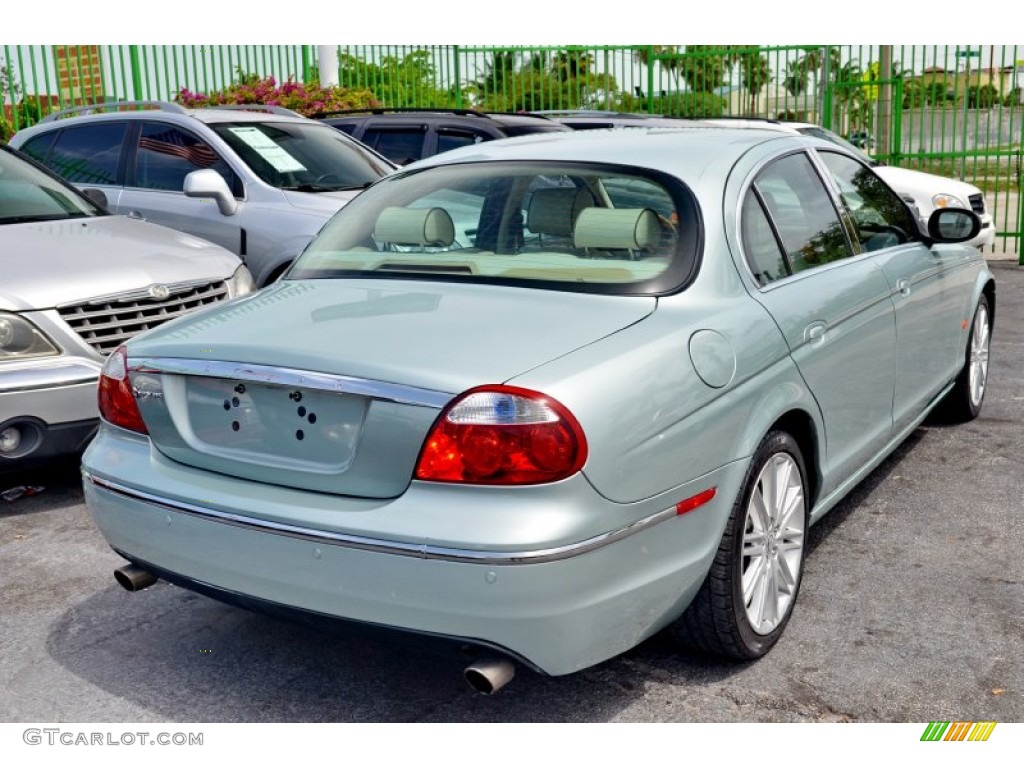 2008 S-Type 3.0 - Seafrost Metallic / Ivory photo #11