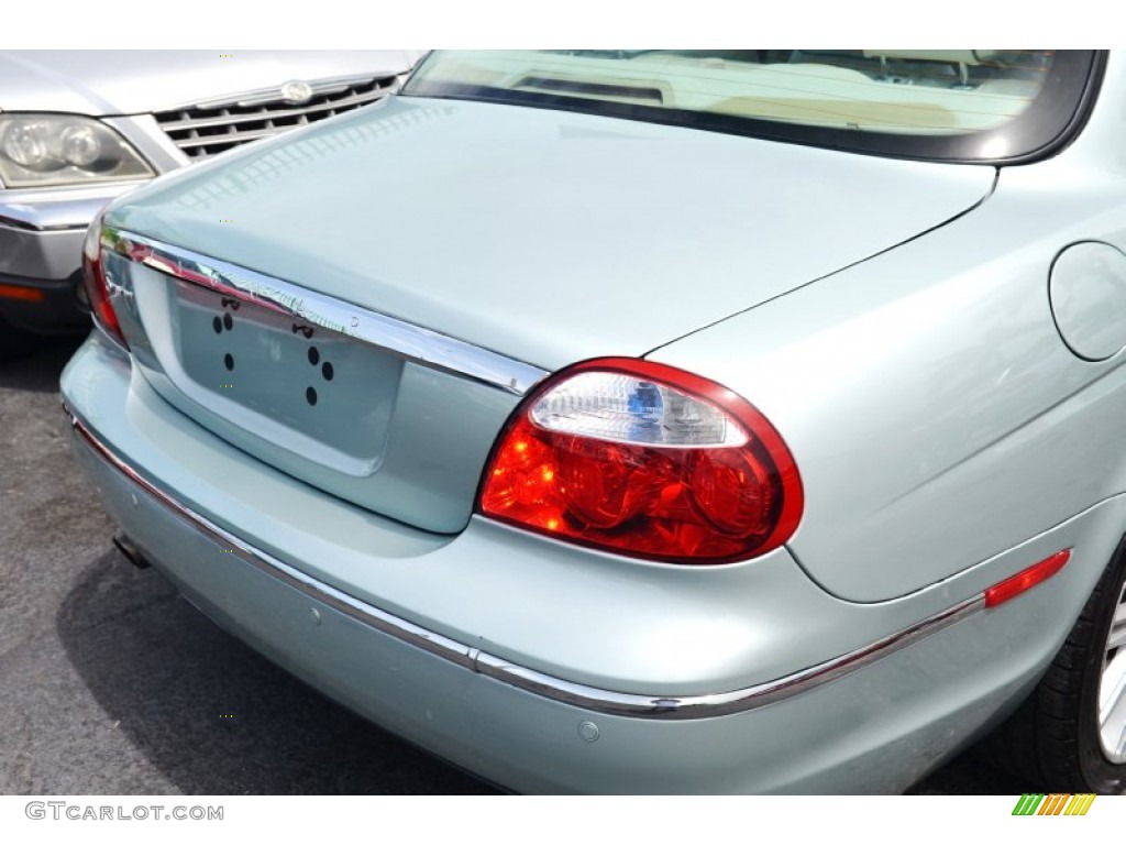 2008 S-Type 3.0 - Seafrost Metallic / Ivory photo #13