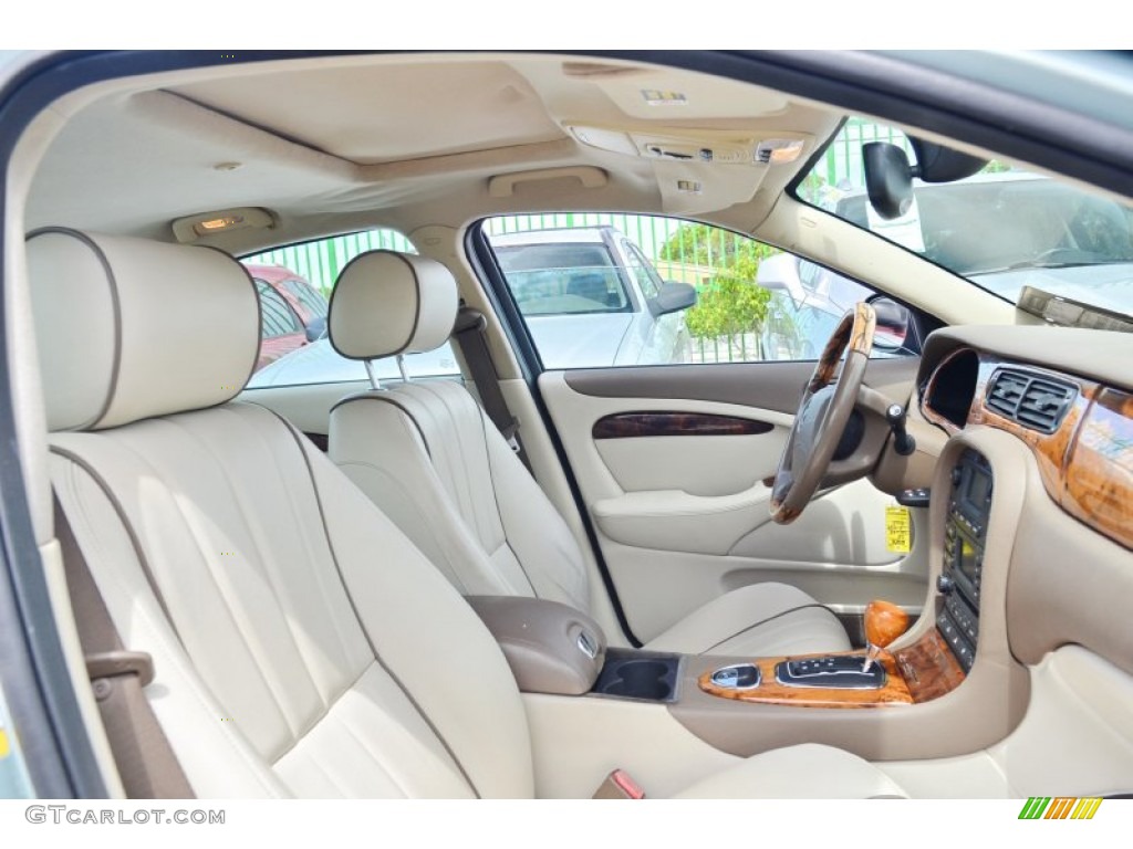 2008 S-Type 3.0 - Seafrost Metallic / Ivory photo #19