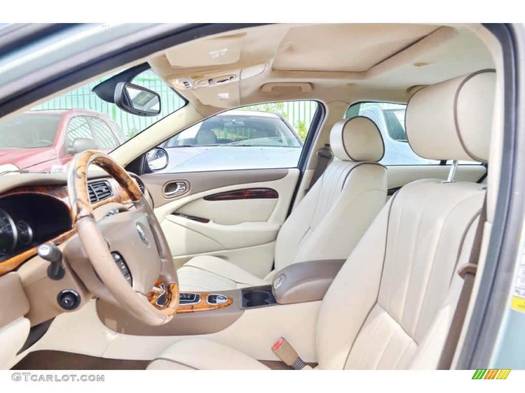 2008 S-Type 3.0 - Seafrost Metallic / Ivory photo #42