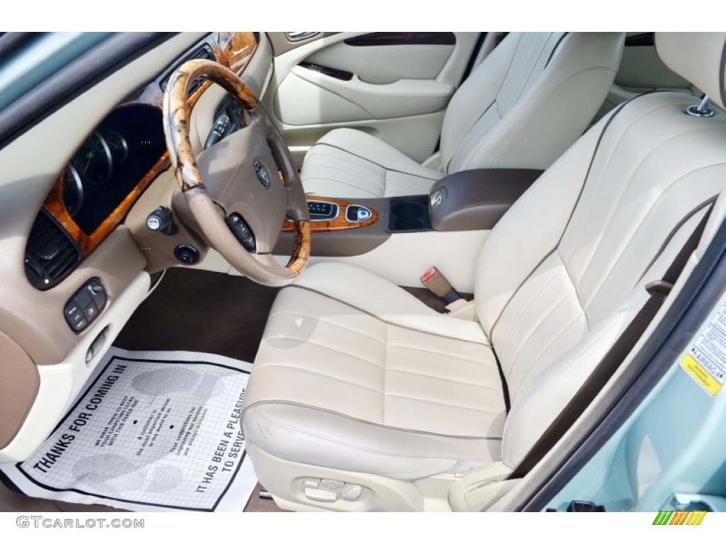 2008 S-Type 3.0 - Seafrost Metallic / Ivory photo #47