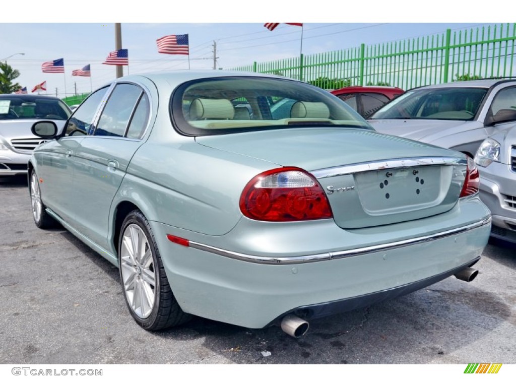 2008 S-Type 3.0 - Seafrost Metallic / Ivory photo #54