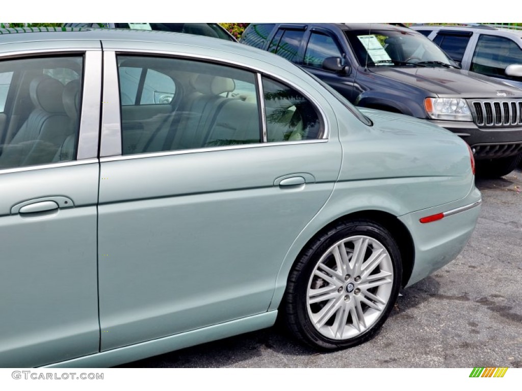 2008 S-Type 3.0 - Seafrost Metallic / Ivory photo #59
