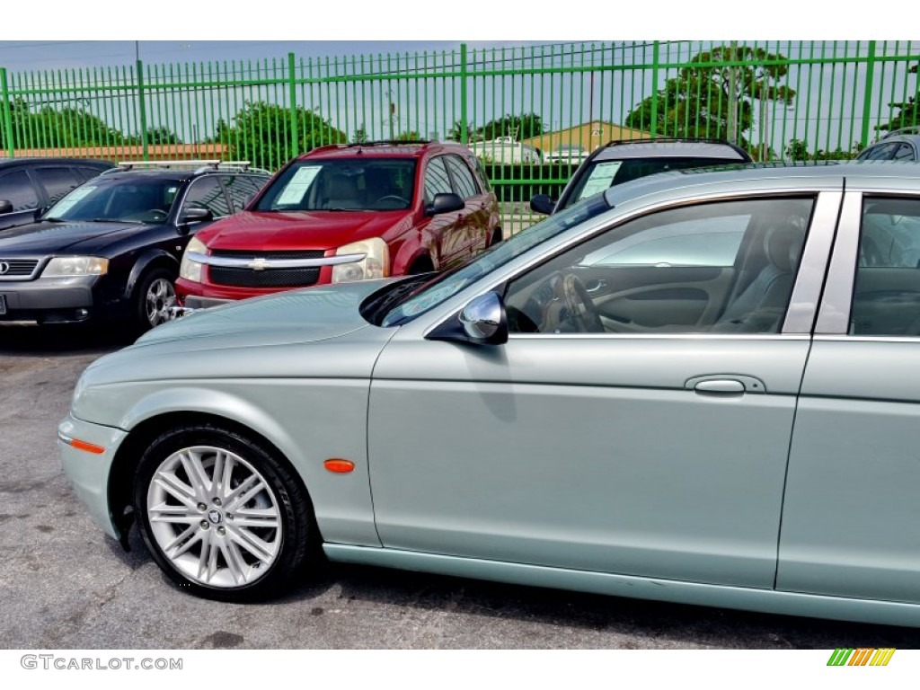 2008 S-Type 3.0 - Seafrost Metallic / Ivory photo #60