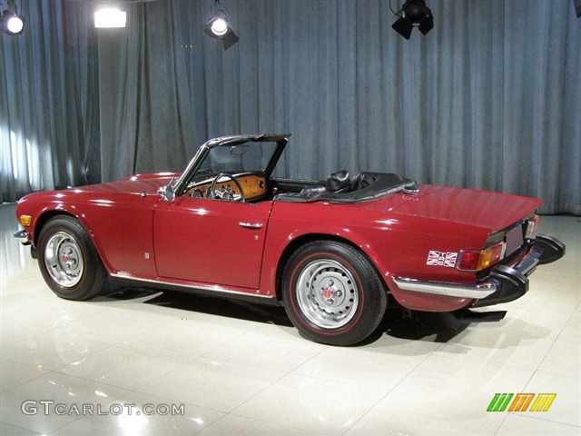 1974 TR6  - Maroon / Black photo #2