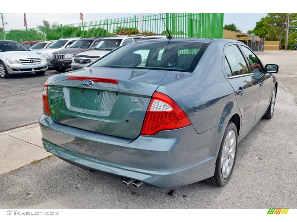 2011 Fusion SE - Steel Blue Metallic / Medium Light Stone photo #30