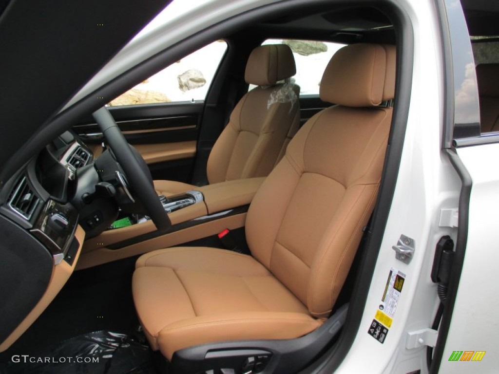 2015 7 Series 740Li xDrive Sedan - Alpine White / Light Saddle photo #13