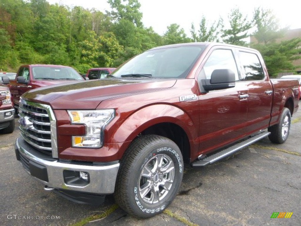 2015 F150 XLT SuperCrew 4x4 - Bronze Fire Metallic / Medium Light Camel photo #8