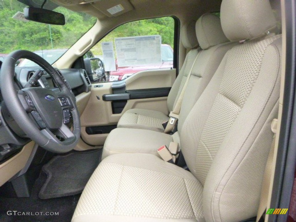 Medium Light Camel Interior 2015 Ford F150 XLT SuperCrew 4x4 Photo #105364291