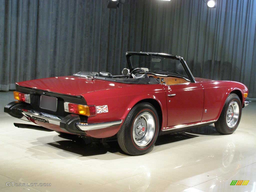 1974 TR6  - Maroon / Black photo #3