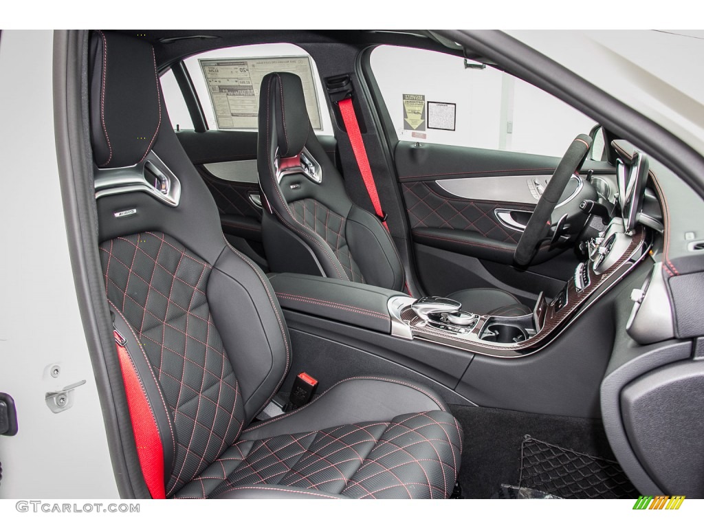 Edition 1 Black Nappa Leather Interior 2015 Mercedes-Benz C 63 AMG Coupe Photo #105366292