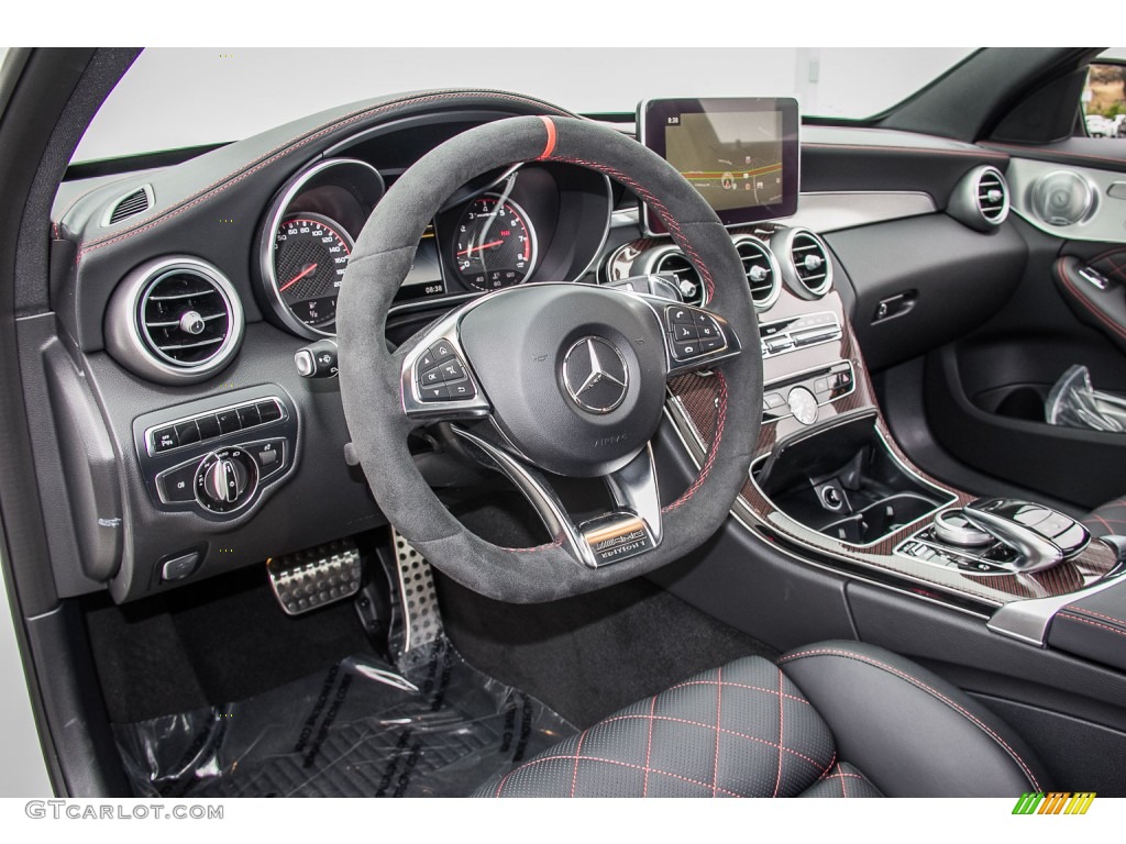 Edition 1 Black Nappa Leather Interior 2015 Mercedes-Benz C 63 AMG Coupe Photo #105366562