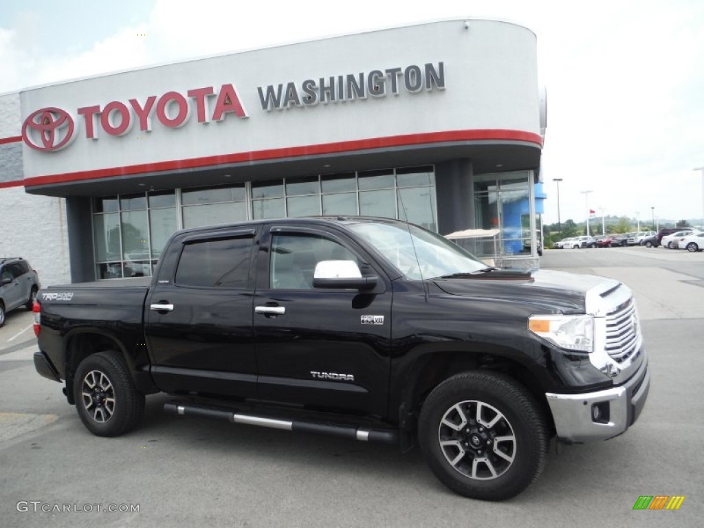 2015 Tundra Limited CrewMax 4x4 - Attitude Black Metallic / Graphite photo #2