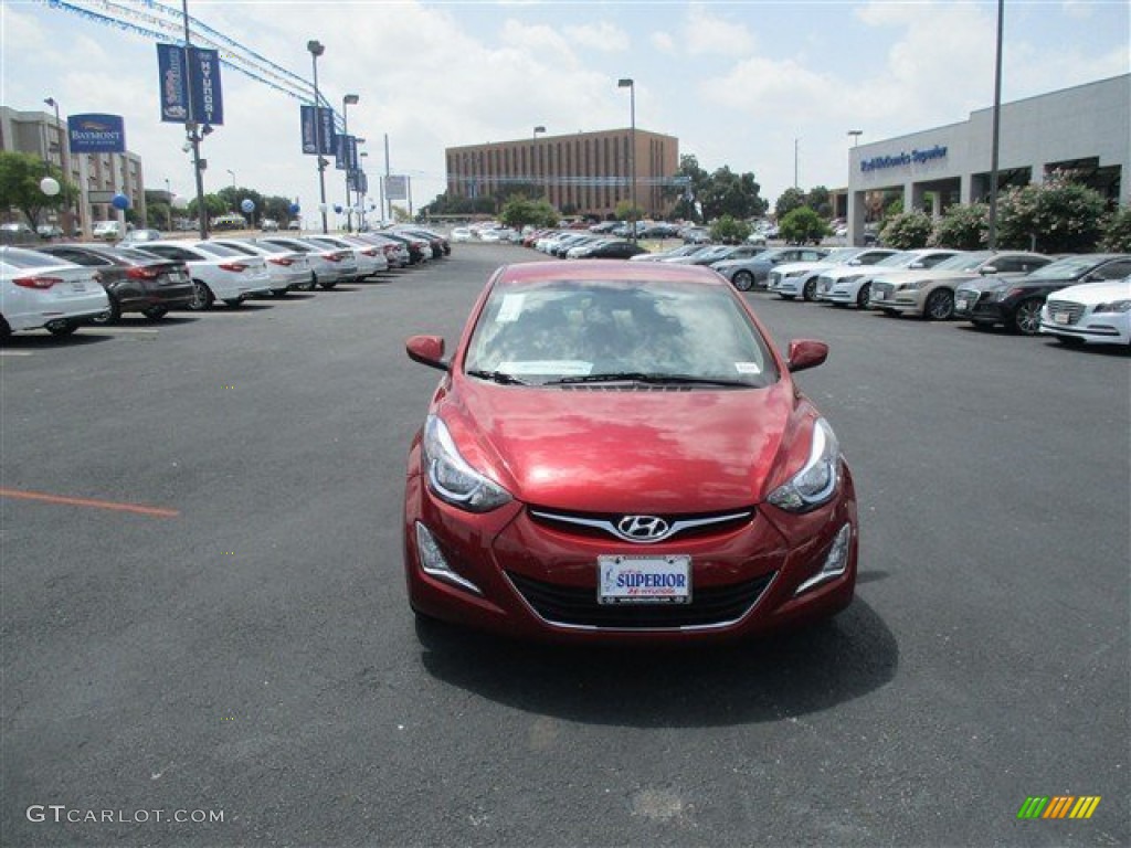 2016 Elantra SE - Red / Beige photo #3