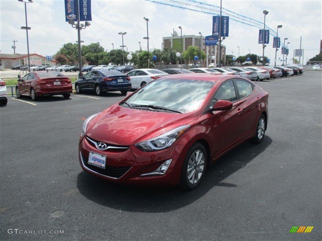 2016 Elantra SE - Red / Beige photo #4