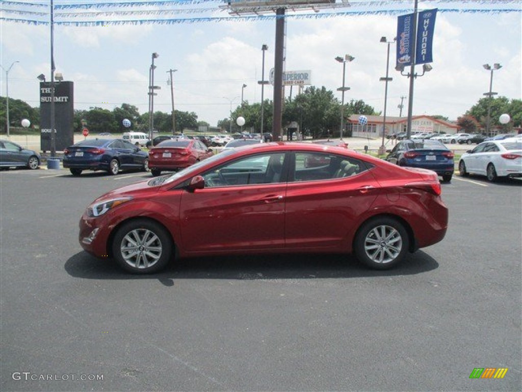 2016 Elantra SE - Red / Beige photo #6