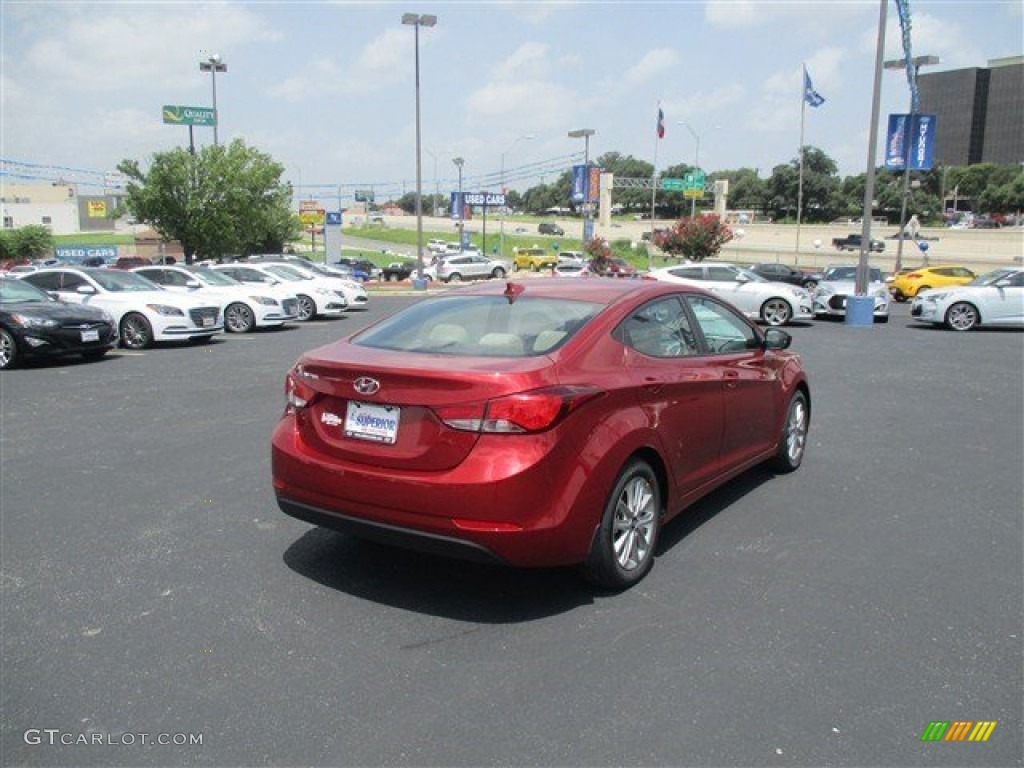 2016 Elantra SE - Red / Beige photo #9