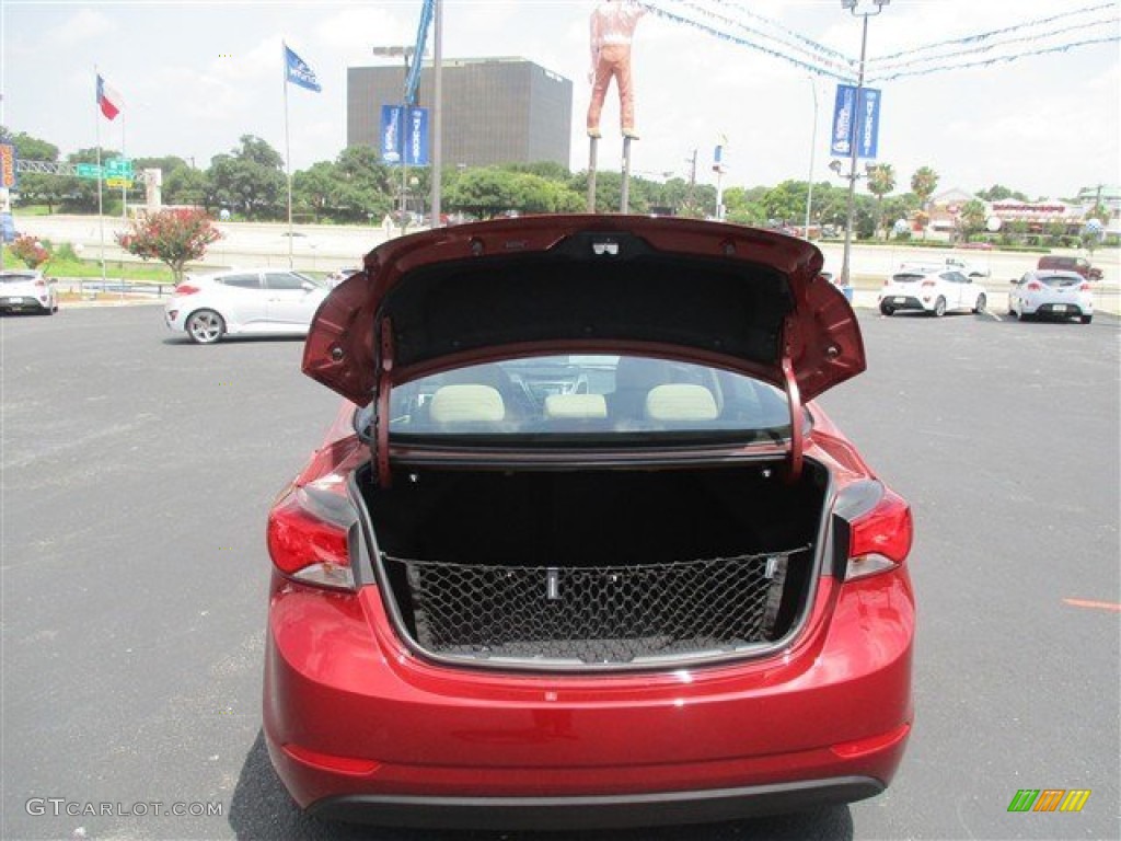 2016 Elantra SE - Red / Beige photo #11