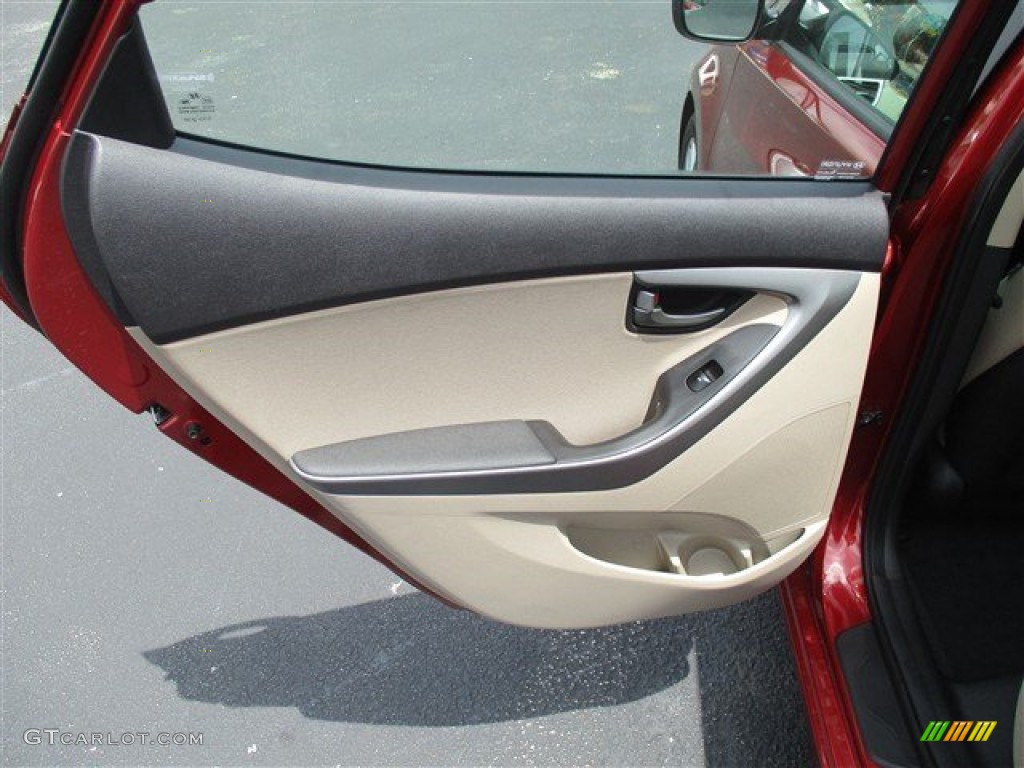 2016 Elantra SE - Red / Beige photo #12