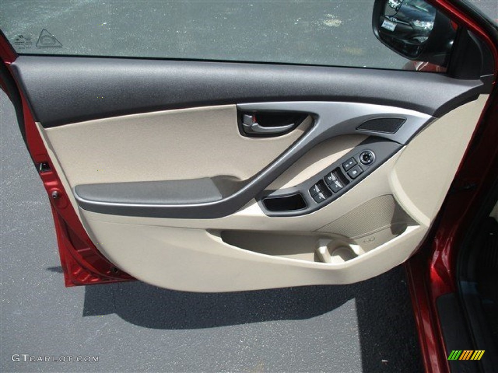 2016 Elantra SE - Red / Beige photo #15