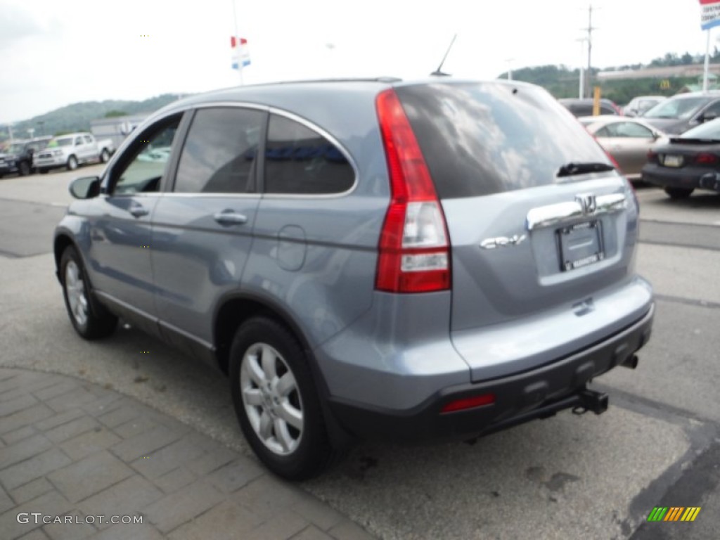 2009 CR-V EX-L 4WD - Glacier Blue Metallic / Gray photo #6
