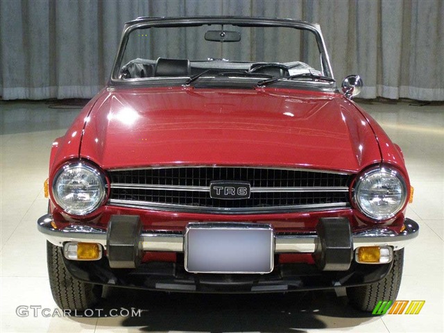 1974 TR6  - Maroon / Black photo #4