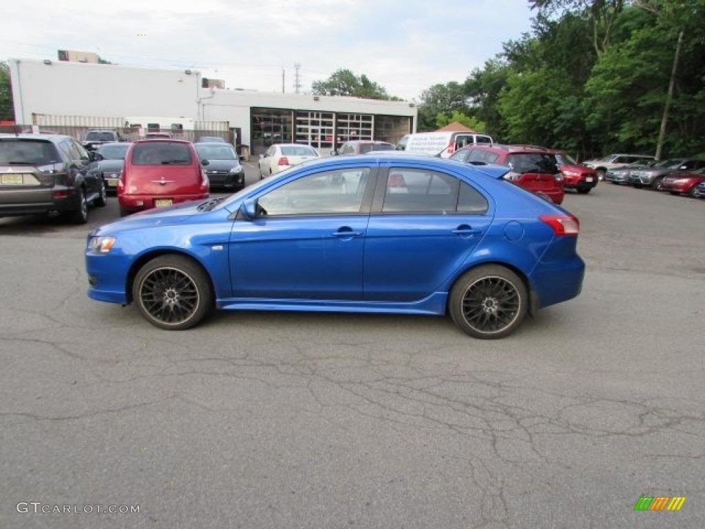 Octane Blue Metallic 2010 Mitsubishi Lancer Sportback GTS Exterior Photo #105371074