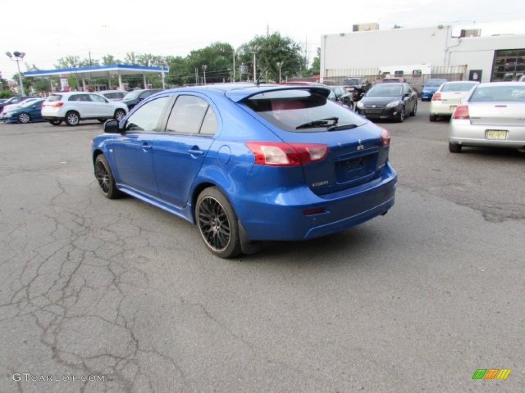 2010 Lancer Sportback GTS - Octane Blue Metallic / Black photo #5
