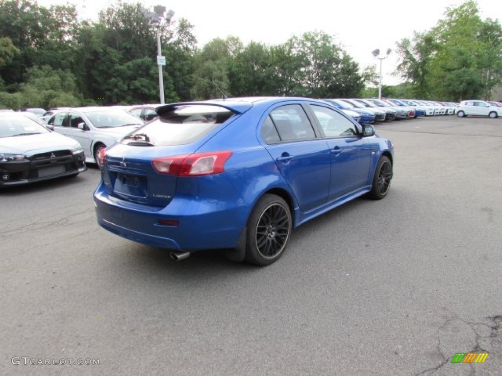 2010 Lancer Sportback GTS - Octane Blue Metallic / Black photo #7