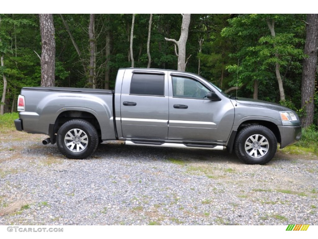 Granite Gray 2007 Mitsubishi Raider LS Double Cab Exterior Photo #105372307