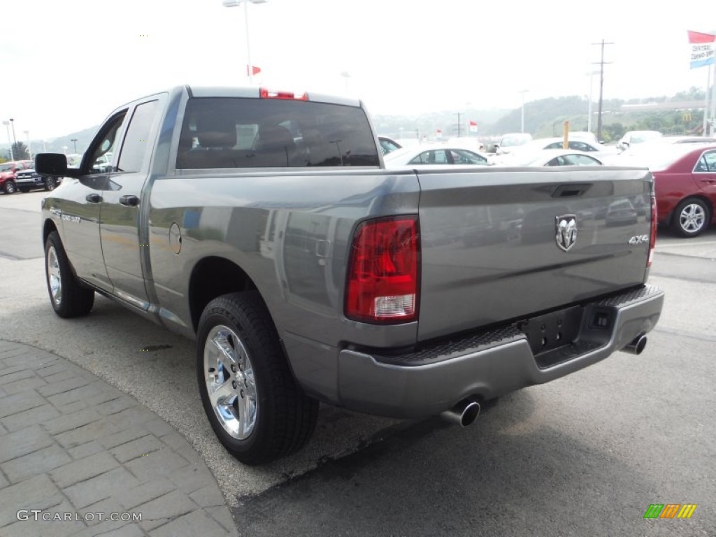 2012 Ram 1500 Express Quad Cab 4x4 - Mineral Gray Metallic / Dark Slate Gray/Medium Graystone photo #7