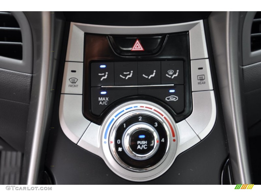 2012 Elantra GLS - Midnight Black / Gray photo #16