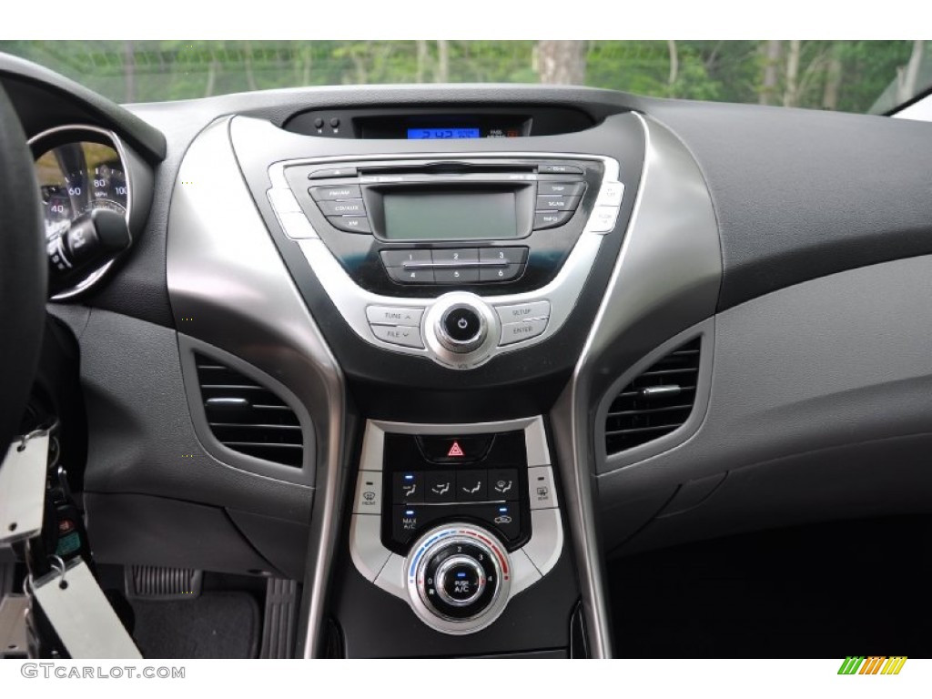 2012 Elantra GLS - Midnight Black / Gray photo #22