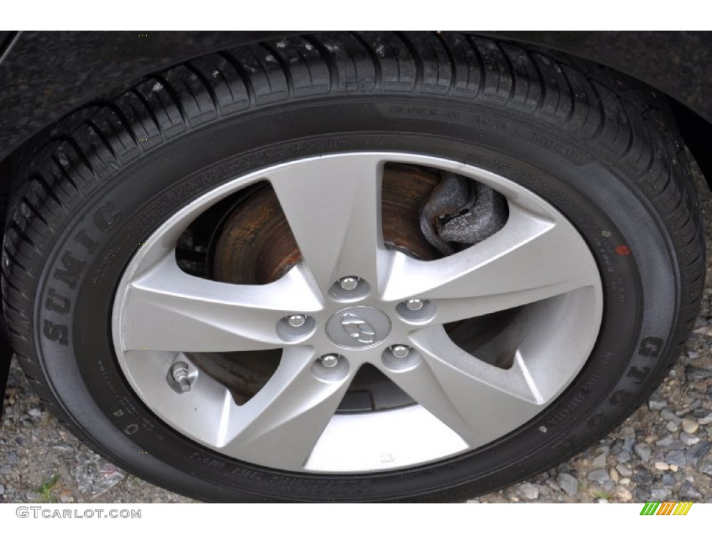 2012 Elantra GLS - Midnight Black / Gray photo #23