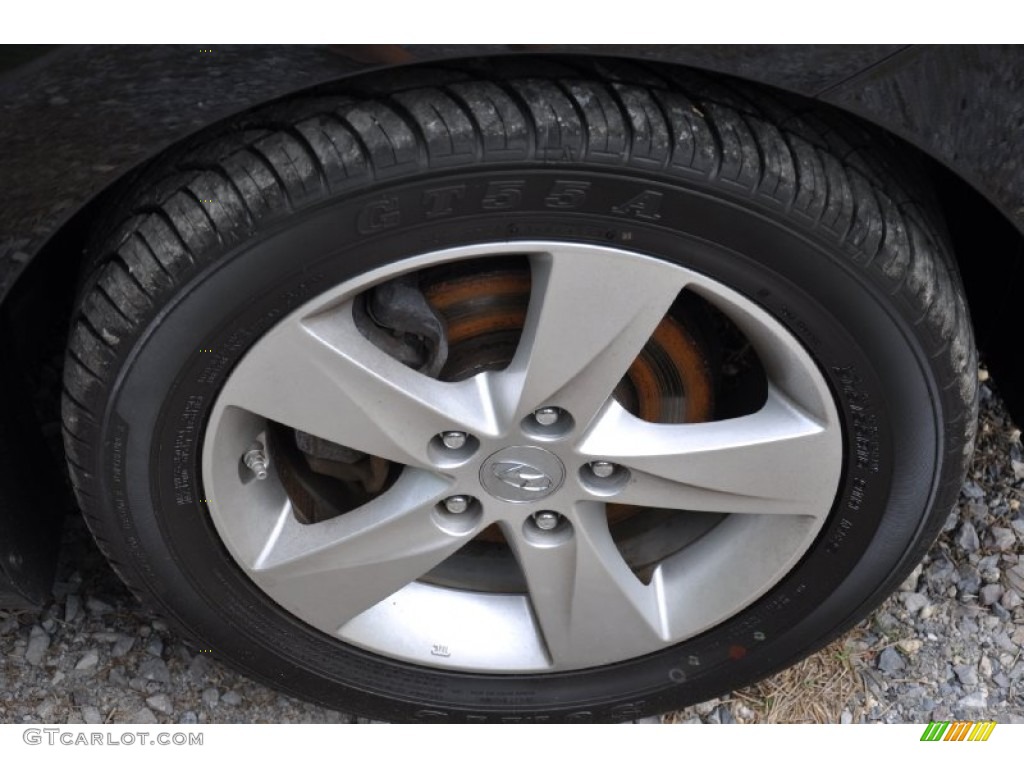 2012 Elantra GLS - Midnight Black / Gray photo #26