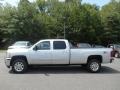 2011 Sheer Silver Metallic Chevrolet Silverado 3500HD LTZ Crew Cab 4x4  photo #4