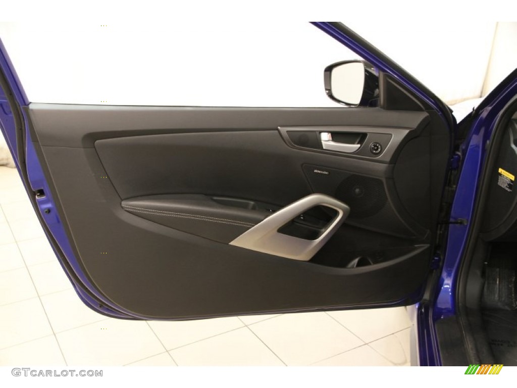 2013 Veloster Turbo - Marathon Blue / Black photo #4