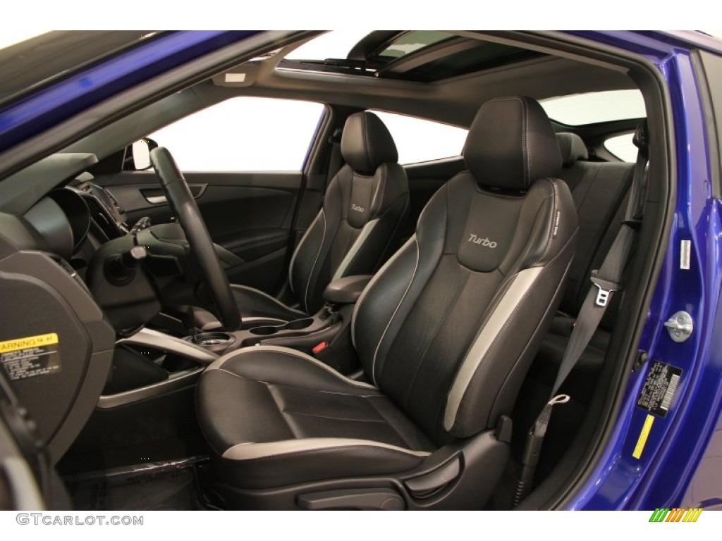 2013 Veloster Turbo - Marathon Blue / Black photo #5