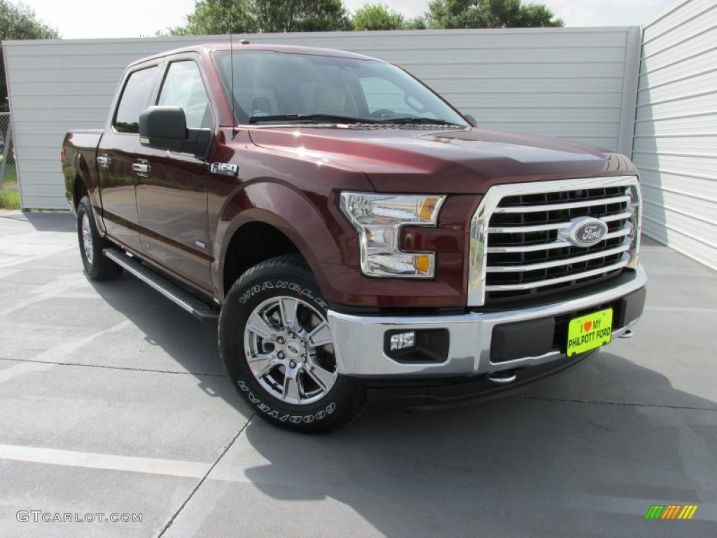 2015 F150 XLT SuperCrew 4x4 - Bronze Fire Metallic / Medium Light Camel photo #1