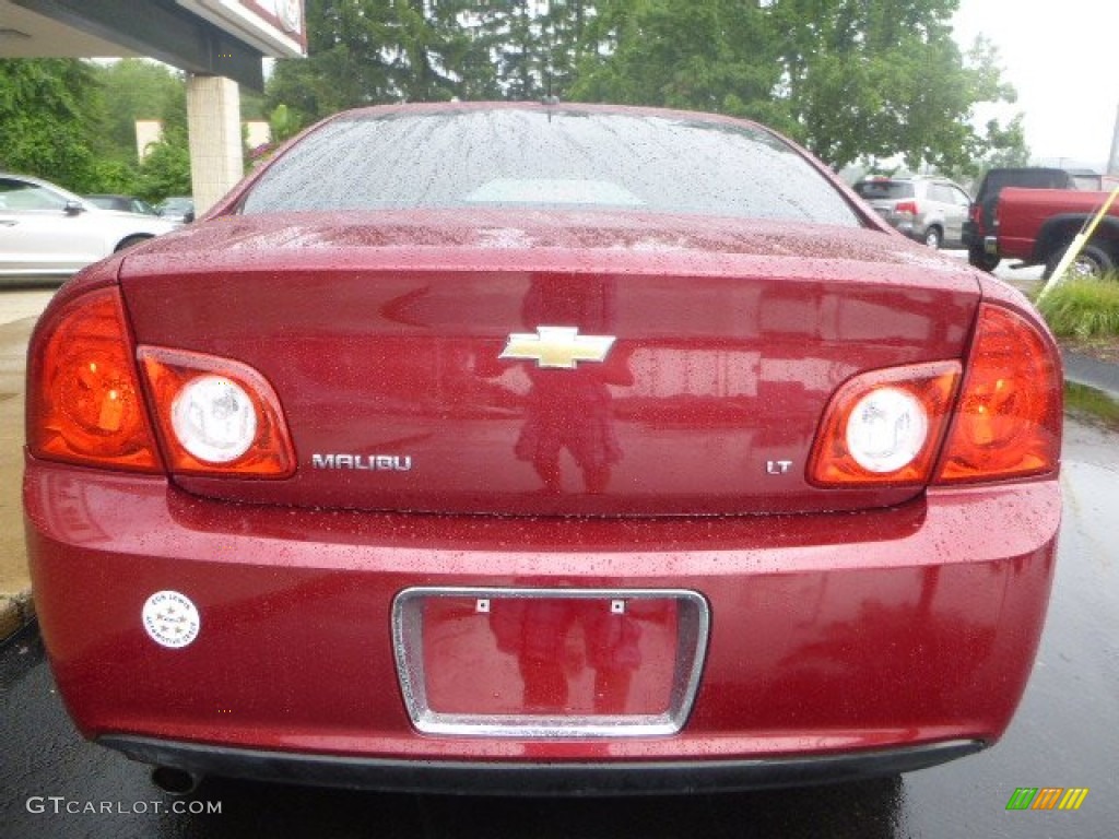 2008 Malibu LT Sedan - Red Jewel Tint Coat / Cocoa/Cashmere Beige photo #8