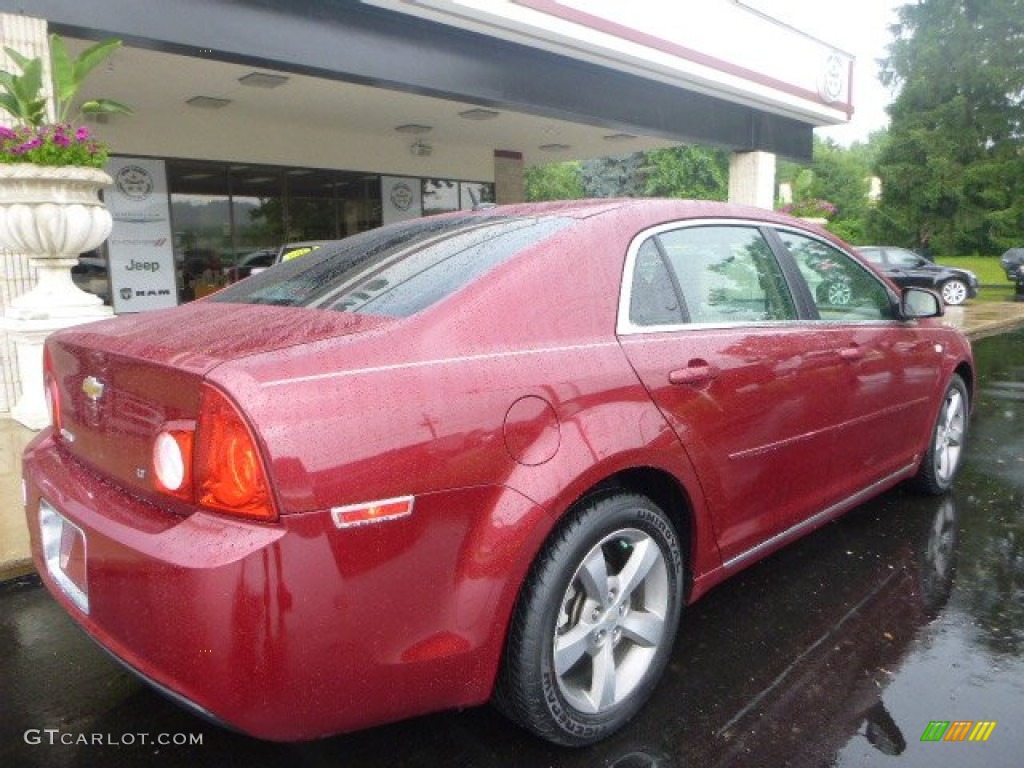 2008 Malibu LT Sedan - Red Jewel Tint Coat / Cocoa/Cashmere Beige photo #9