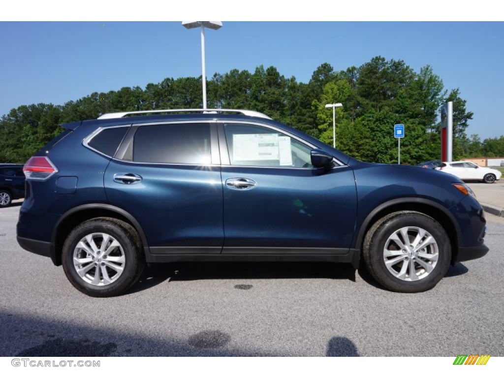 Arctic Blue Metallic 2015 Nissan Rogue SV Exterior Photo #105380241