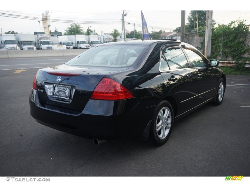 2007 Accord EX Sedan - Nighthawk Black Pearl / Ivory photo #4