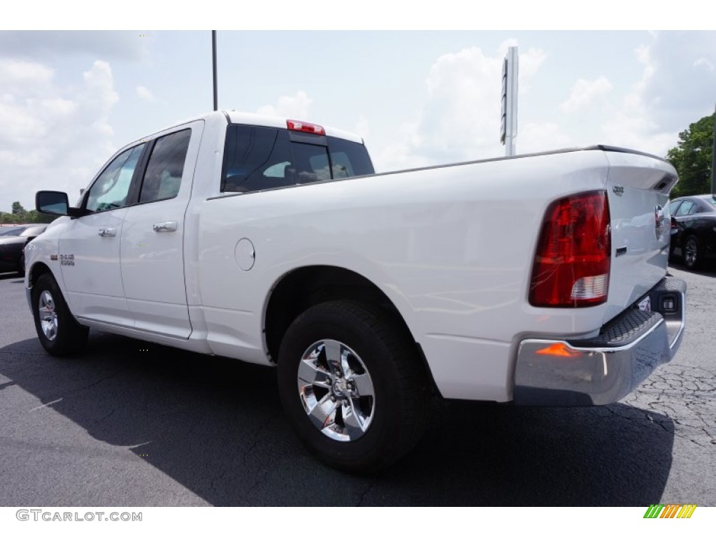 2014 1500 SLT Quad Cab - Bright White / Black/Diesel Gray photo #5